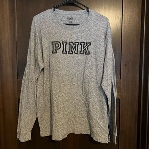 Women’s grey PINK Long Sleeve